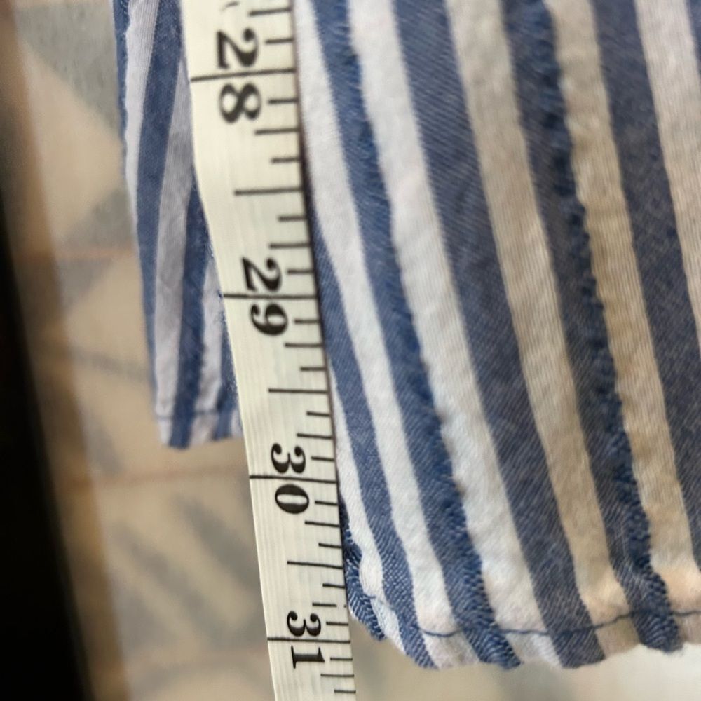 AE Peasant Stripe Puff Sleeve Mini Dress S - Picture 11 of 12